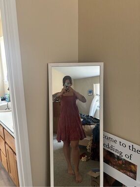 Women's Red Sleeveless Sundress- Wild Moss